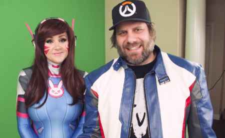 Angie Griffin with her husband 